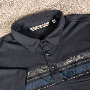 Travis Matthew Large Perfect Conditions Blue Night Mens Polo Los Verdes C.C.